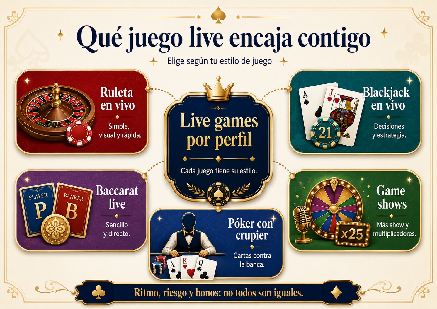 Mejores Casinos en Vivo en España 2026