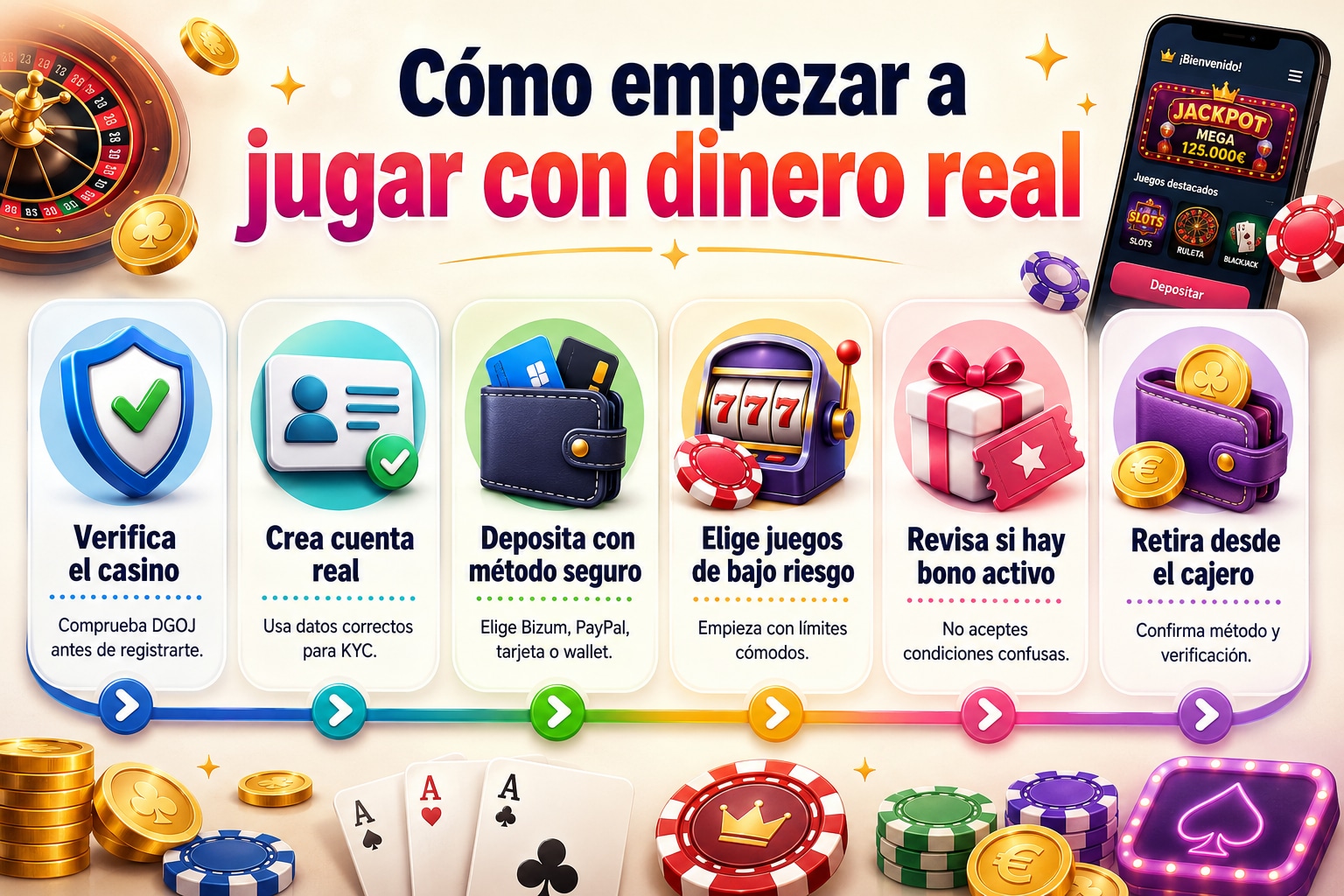 Mejores Casinos Online con Dinero Real en España 2026 - Guía de Sitios Seguros